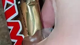 dripping wet kinky virgin teen masturbates with food fetish craving bbc in la