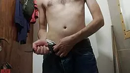 am i sexy stroking my huge cock outdoors