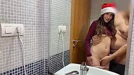 Naughty Petite Homemade Babe Gets Creampied In Bathroom Sneak