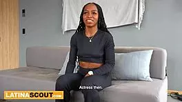 ebony latina fitness model's big booty stretched in pov anal doggystyle