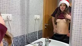 Naughty Petite Homemade Babe Gets Creampied In Bathroom Sneak