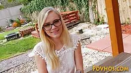 little blonde alex grey pov sucks cock balls and gets hardcore plowed