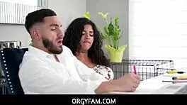 Stepsister Seduces Brother For Secret Fuck While Family Away