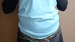 ebony teen sneaks in for midnight bedroom quickie ride