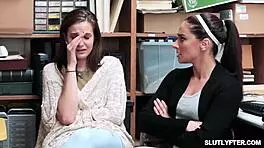 hey shoplifter, bend over for my cavity search or else