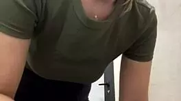 shocking release erupts during intense public gym session