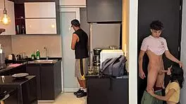 Hey, horny Latina neighbor craves hard pounding in front of her man 😈🔥