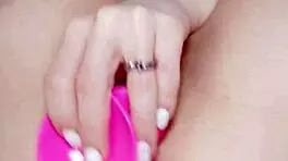 this horny brunette slut stretches pink pussy tight ass solo