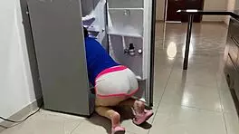 sexy latina trapped offers her tight pussy for creamy creampie fuck