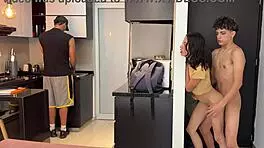 Hey, horny Latina neighbor craves hard pounding in front of her man 😈🔥