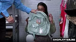 hey shoplifter, bend over for my cavity search or else