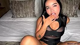 Angie lorenna's massive ass shakes for max cartel's pickup