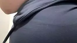 shocking release erupts during intense public gym session