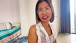 petite thai screams wildly cumming from fast hard fucking