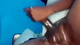 Black stud's monster cock sparks wild masturbation orgasm