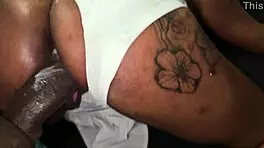 Stepsis spreads wide for massive black cock stuffing her tight hole