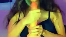 Sexy teen with big tits gives detailed jerkoff instructions step by step