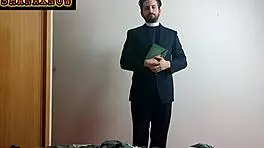 Porn Conjuring Halloween Priest Exorcism Deepthroat Blowjob Swallows Cum!