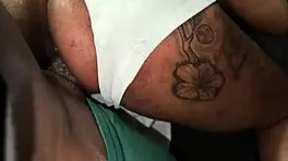 Stepsis spreads wide for massive black cock stuffing her tight hole