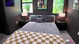 Step mom bends for vacation anal doggystyle with hung stud!