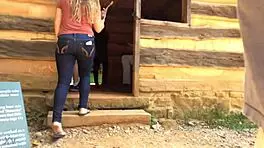 Candid Mexican Teen Booty in Tight Jeans
