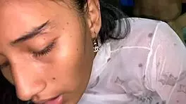 curvy colombian bends over doggystyle as stud milks her big natural tits