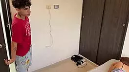 sharing a bed with sexy latina milf turns into hidden orgasm fantasy