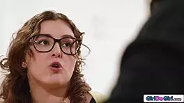 seductive milf guides virgin through oral pussy licking toy play