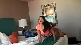 hot 18+ teen pounds pussy in motel room