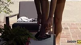 Amazing blonde grabs mature cock for deepthroat daddy4k blowjob