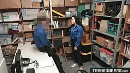 officer dares petite monica sage for wild office pussy ride