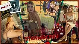 viva strawberry takes massive black cock deep in wild interracial pounding