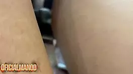 tipsy party girl seductively shares body with two tattooed guys intimately