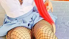 horny school brunette's big ass bounces teasingly on cock