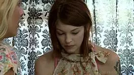 Bree Daniels and Cherie Deville scissor lick to fiery lesbian orgasms