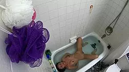 candy cruise chokes on asian cock in tub?