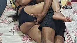 sexy college teacher payal rides student's monster cock doggystyle at her house