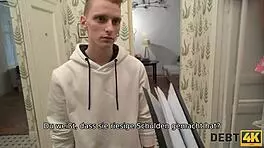 russian shopaholic fucked by debt collector in front of hubby