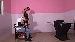 teacher, trade my grade for deepthroat cowgirl on your big tits? 😏