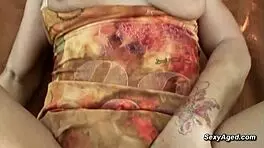 hairy mature granny takes pov pounding outdoors flashing pussy