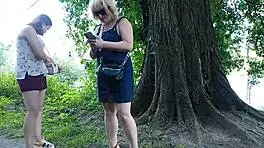 i and my hot milf friend stopped by road to pee golden rain everywhere ugh