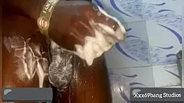 Hot Teen 18+ Fingers Dripping Pussy in Steamy Shower