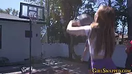 young beauty deepthroats old man's huge interracial cock