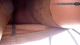 Süße Französin Angelique zeigt alles in erstem Outdoor-Nackt-Casting