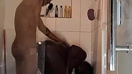 fernanda chocolatte bares her wet ebony pussy for baiano's raw creampie pounding 😈