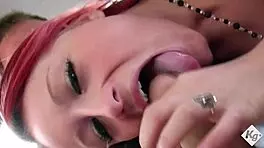 Cheeky slut teen trades tight pussy for ride cash