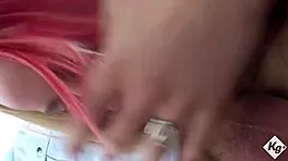 Cheeky slut teen trades tight pussy for ride cash