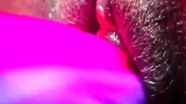 curly haired latina teen with huge pussy squirts hard on monster vibrator