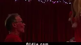 Nesty's Christmas Orgy Swallows Eight Old Cocks