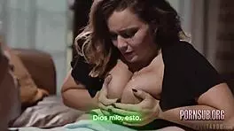 hot latina milf seduces neighbor for intense creampie pounding